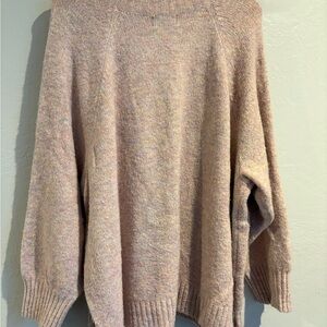 Old Navy Women's Crewneck Sweater in Heathered Pink